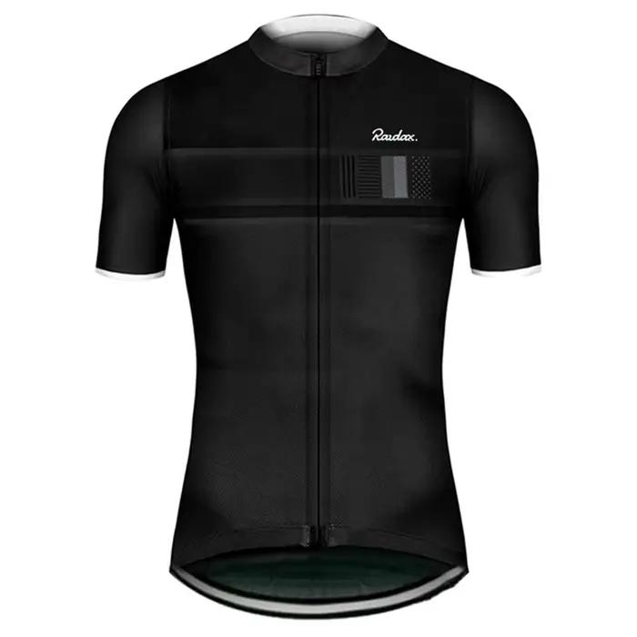 Hommes Maillot de cyclisme 2025 classique noir cyclisme course hauts à manches courtes cycliste vête