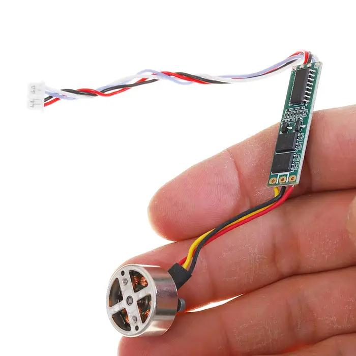 Mini moteur brushless 18 mm avec carte de commande ESC 2S DC 7,4 V 2100 KV pour drone, avec réglage électrique