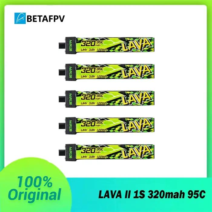 BETAFPV LAVA II 1S 320 mah 3.8 V 95C batterie BT2.0 connecteur pour Air65