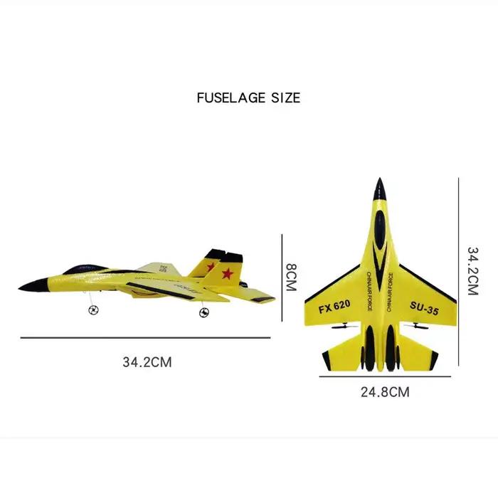 2.4G planeur RC Drone flanker-e SU35 avion à voilure fixe