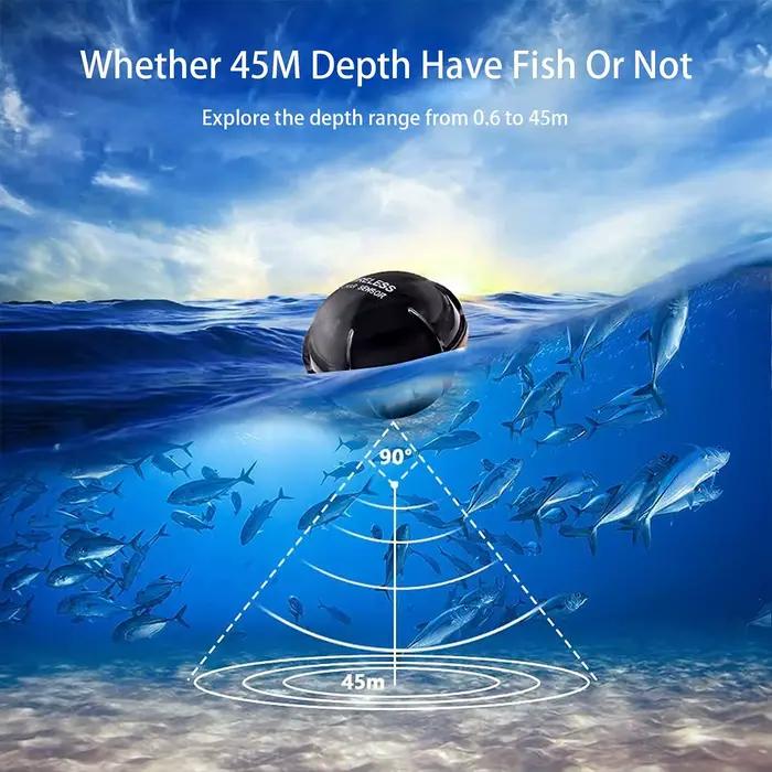 Sonar sans fil alerte de pêche détecteur de poisson sondeur d'écho sous-marin détecteur de pêche détecteur de poisson Portable