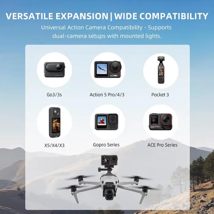 BRDRC – support d'extension supérieur pour Drone DJI Air 3S/Mavic 3/Mavic 2 Pro