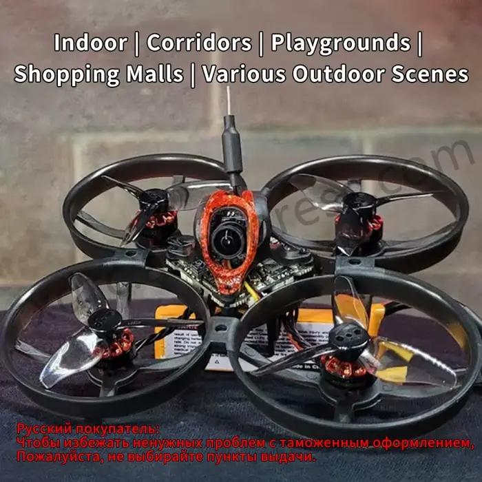 Happymodel Mobula8 Drone/KIT de cadre 1-2S 85mm Micro FPV Whoop Quadcopter Drone 2.4G récepteur ELRS X12 AIO moteur sans balais nouveau