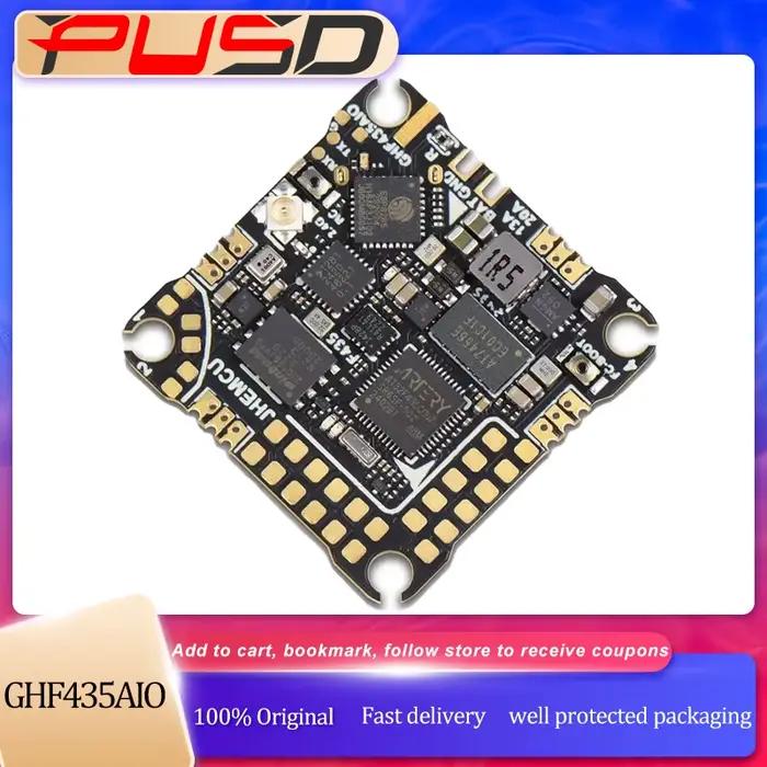 Contrôleur de vol GHF435AIO 20A 2-4S avec OSD Baro Blackbox 16 mo GPS récepteur ELRS 2.4G intégré pour Drone RC FPV Freestyle