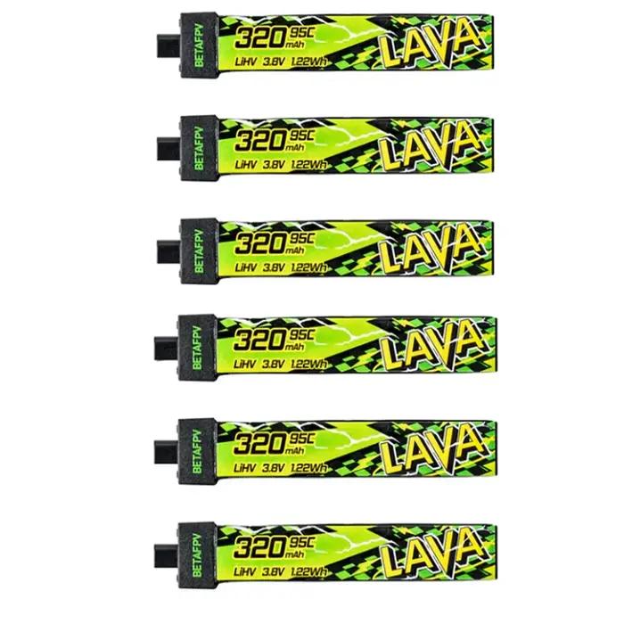 BETAFPV LAVA II 1S 320 mah 3.8 V 95C batterie BT2.0 connecteur pour Air65