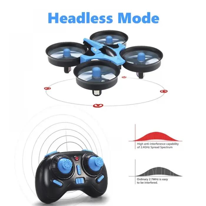 Drone JJRC H36 1/2/3 Batteries 4CH 6 Axes Mode Sans Tête Hélicoptère 2.4G Quadricoptère UAV Rc