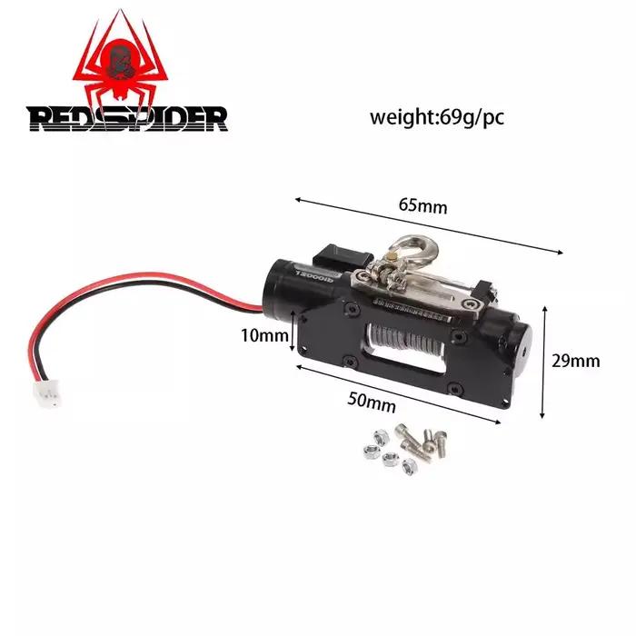 Treuil métallique sur chenilles Scx10 1/10 RC pour TRX4 D90 D110 TRX6