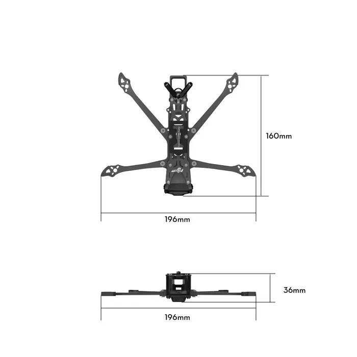 Flywoo Explorer LR 4 "Kit de cadre pour O3 O4 Walksnail