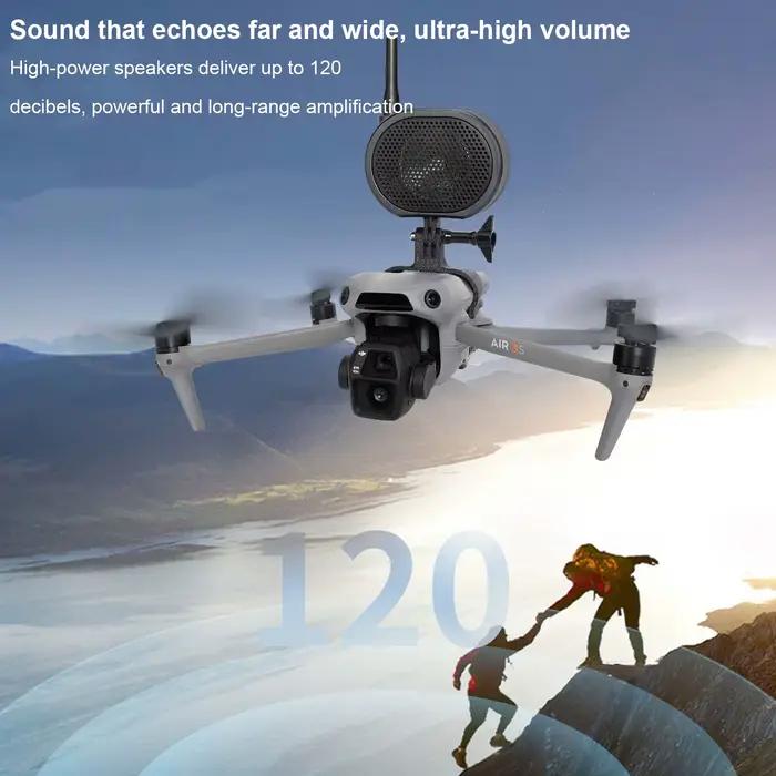 Interphone Compatible pour DJI Mavic Air 3 3S Haut-parleur Annonce Longue Portée Communication Claire Durabilité Supérieure Occasions Spéciales