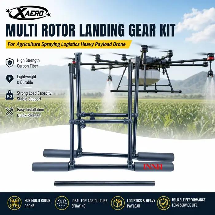 Kit de train d'atterrissage multirotor XAERO pour drone agricole de pulvérisation et logistique à charge lourde