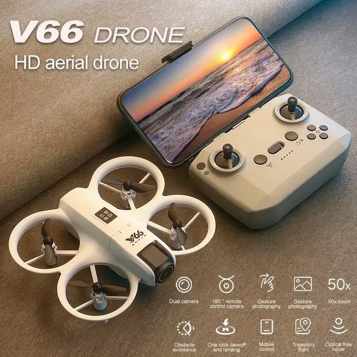 V66 Mini Drone avec caméra 4K HD WiFi FPV