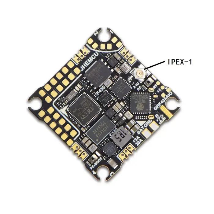 Contrôleur de vol GHF435AIO 20A 2-4S avec OSD Baro Blackbox 16 mo GPS récepteur ELRS 2.4G intégré pour Drone RC FPV Freestyle