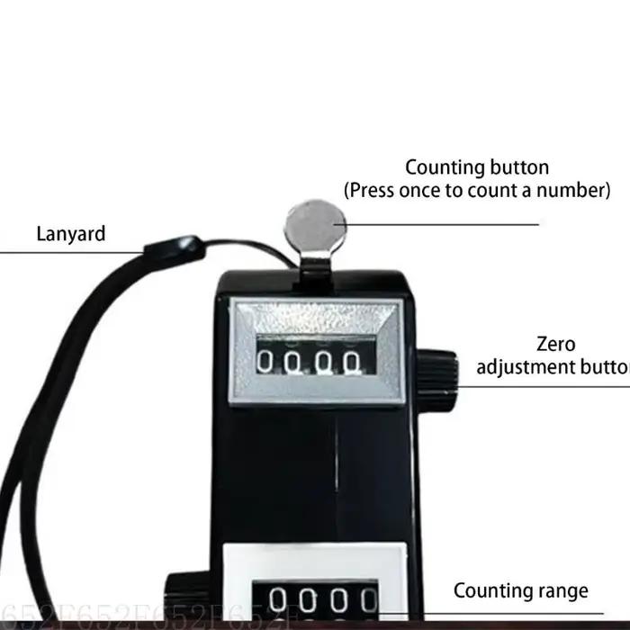 Tableau de bord à 4 chiffres, marqueur pratique, compteur de coups de Golf, compteur de coups de Golf, Clickers avec bouton de réinitialisation de lanière
