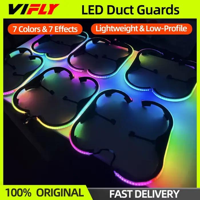 VIFLY Duct Guards Bumper LED Strip Colorful Lightweight For FPV DJI Avata 2 Drone Whoop Quadcopter