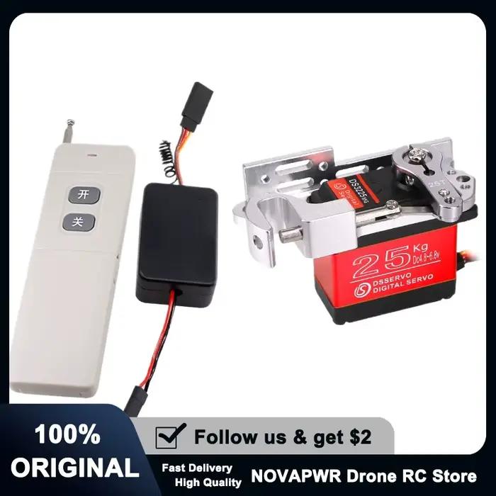 FPV Drone libération de charge utile Servo compte-gouttes télécommande sans fil pour les opérations de sauvetage de livraison aérienne