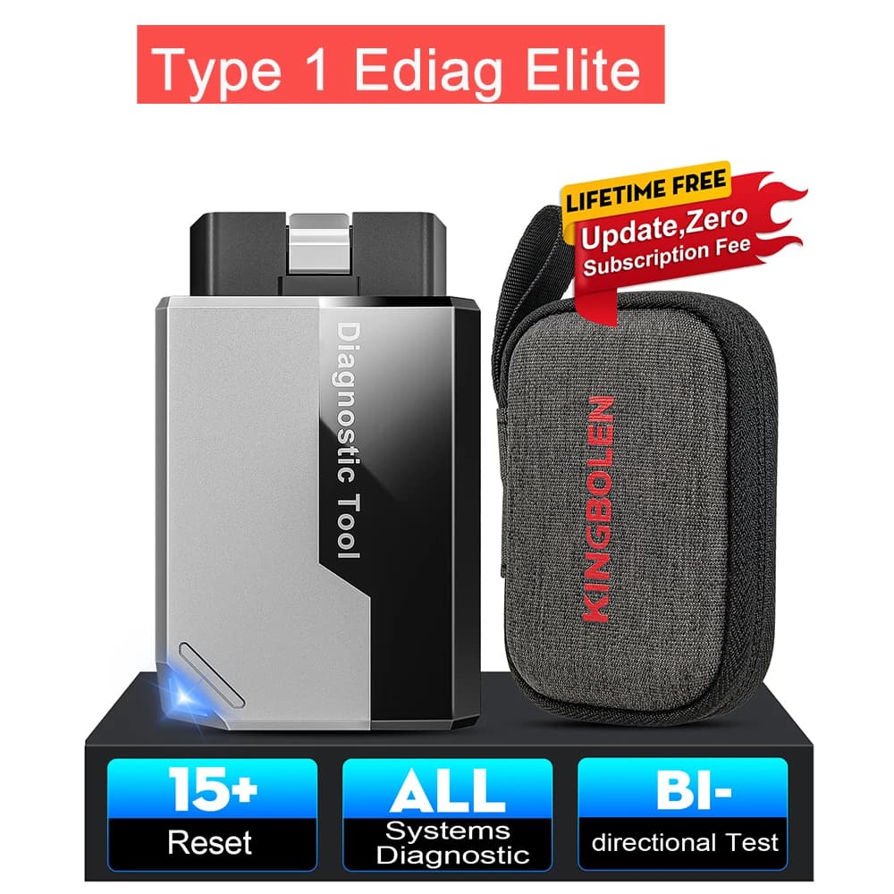 Scanner bidirectionnel KINGBOLEN Ediag Elite ALL System avec mise à jour gratuite à vie et 15 réinit