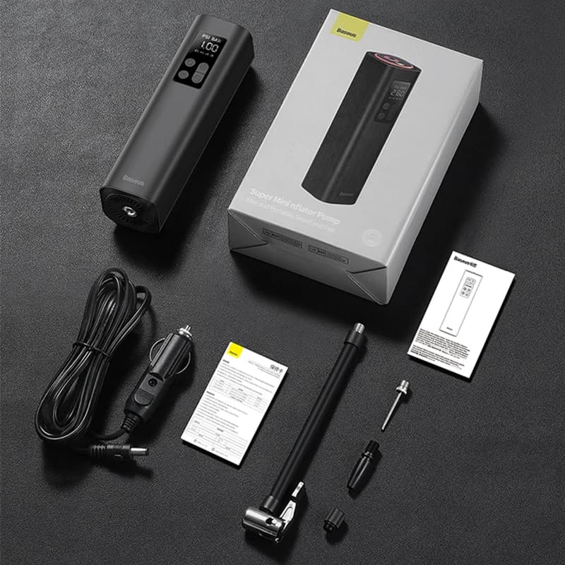 Baseus Mini compresseur d'air de voiture 12V 150PSI gonfleur de pneu de voiture Portable pompe gonfl