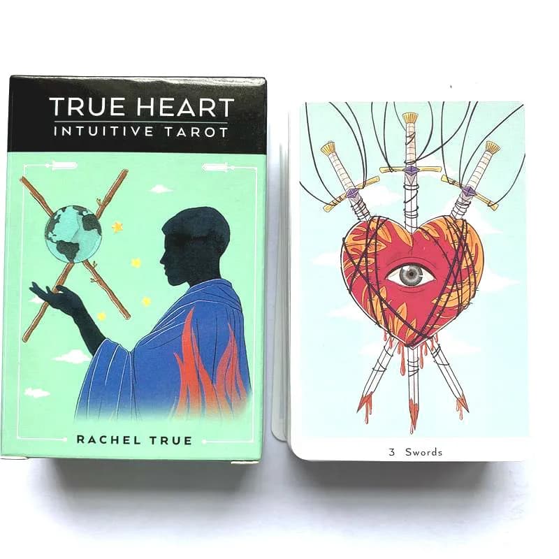 Cartes de Tarot intuitives True Heart, nouveau Tarot pour débutants avec guide, jeu de société, exqu