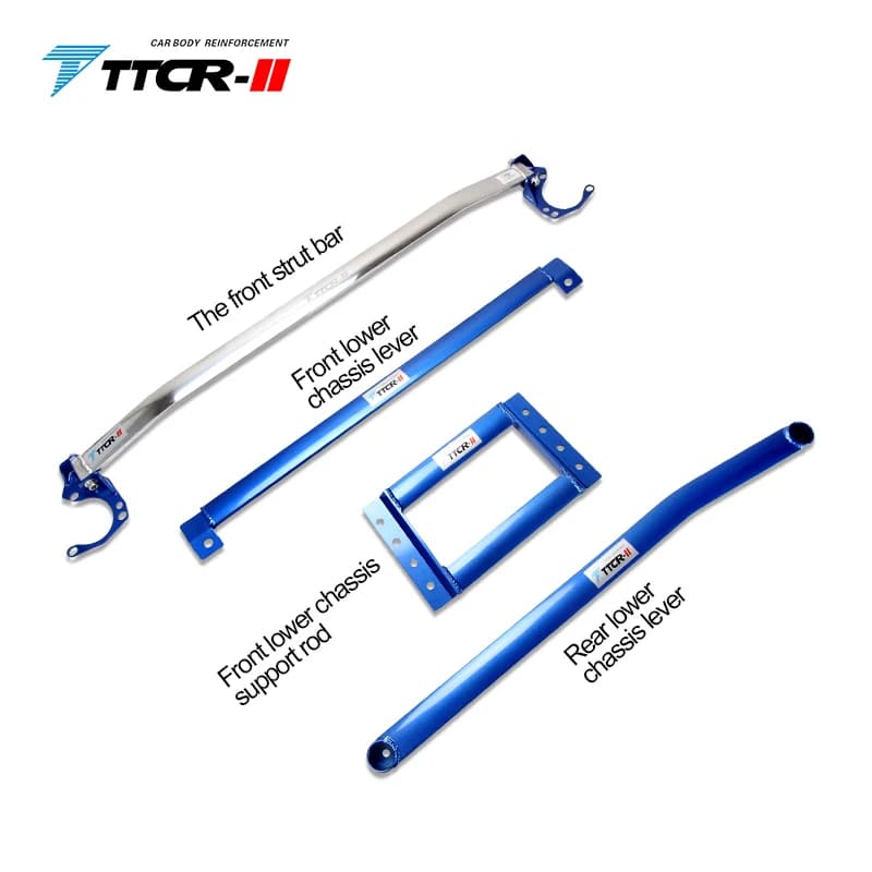 Barre de tour d'attelle de jambe de force avant de pièce moteur d'infraction de TTCR-II pour BMW sér