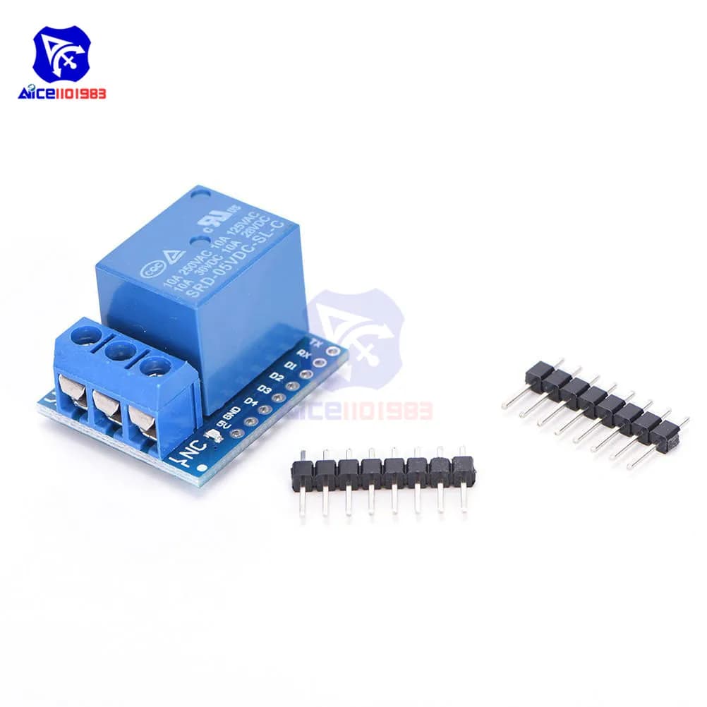 Diymore – bouclier de relais WeMos D1 Mini 1 canal pour Arduino DC 5V