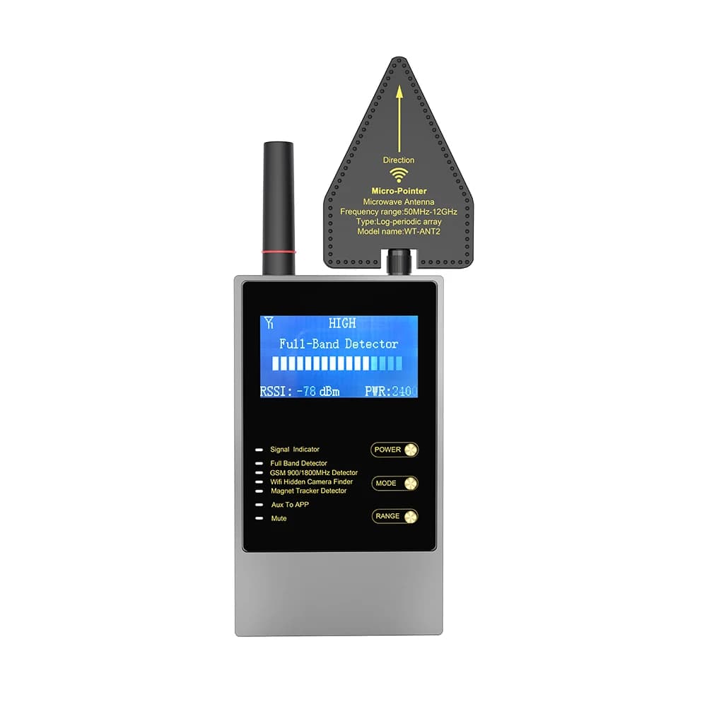 Détecteur de Signal RF Anti-suivi Magnétique pour Caméra GPS, Appareil Audio Sans Fil