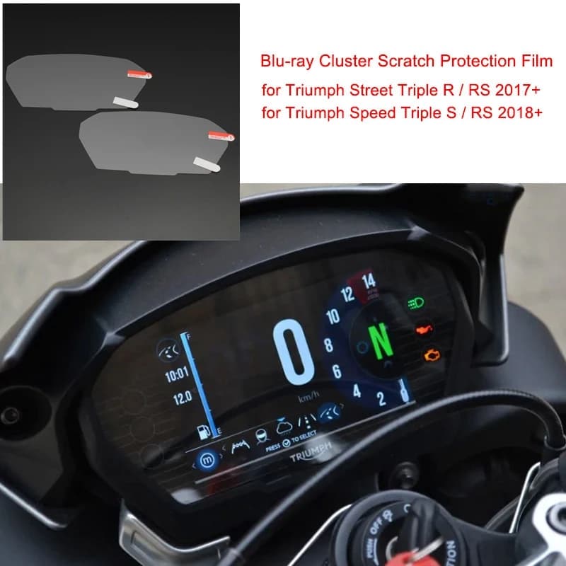 Film de Protection Anti-Rayures pour Triumph Street Triple R/RS 2017 +, Bouclier de Planche Speedo P