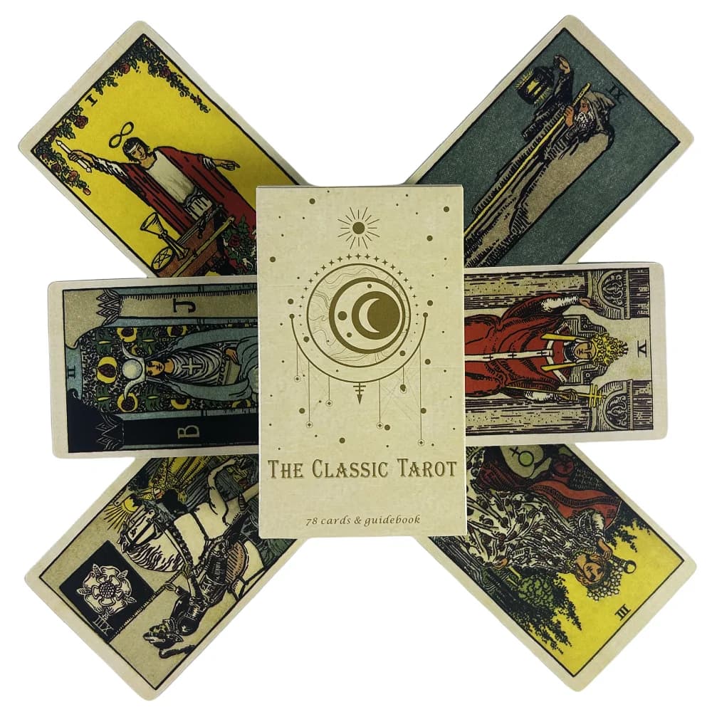 Cartes de tarot classiques Rider pour débutants, avec livre en papier, édition anglaise, divination,