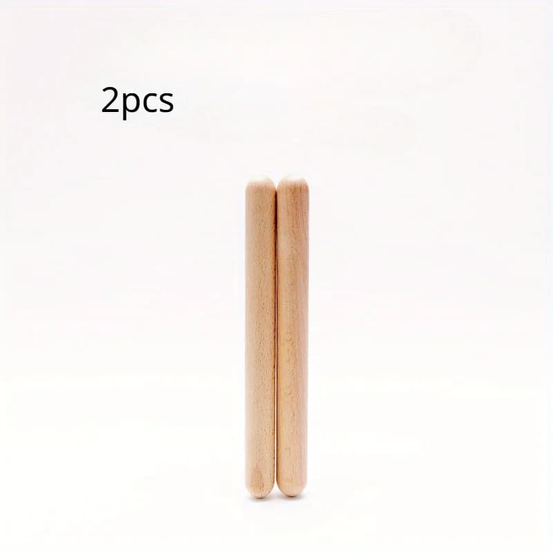Baguettes de percussion en bois éducatives - Baguettes de rythme classiques pour débutants - Cadeaux