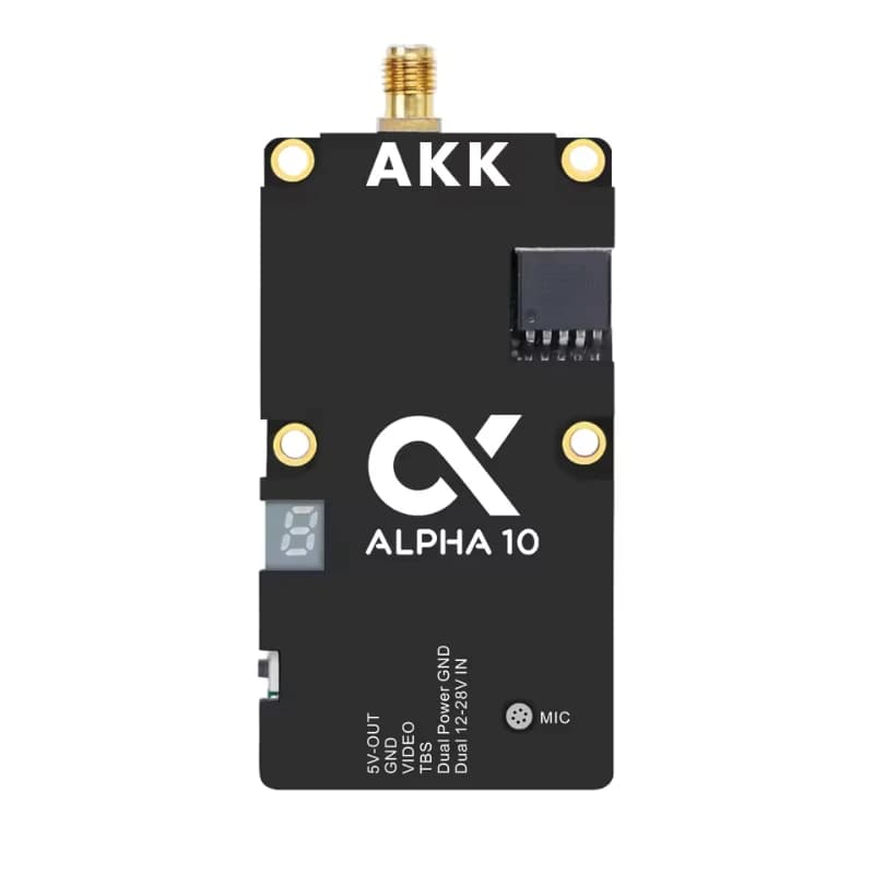 Drone AKK 10W 5.8GHz bande Ultra large 80 canaux FPV VTX Alpha 10 accessoires d'émetteur vidéo