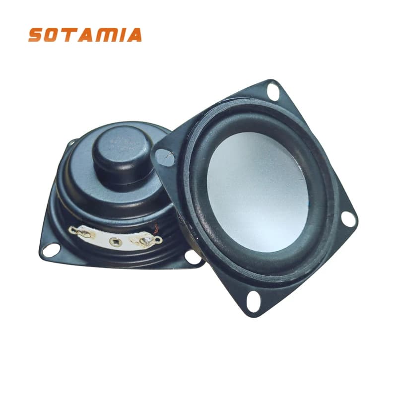 SOTAMIA – Mini haut-parleurs audio, 2 pièces, 4 Ohm, 5W, 52MM, haut-parleur DIY, musique, haut-parle