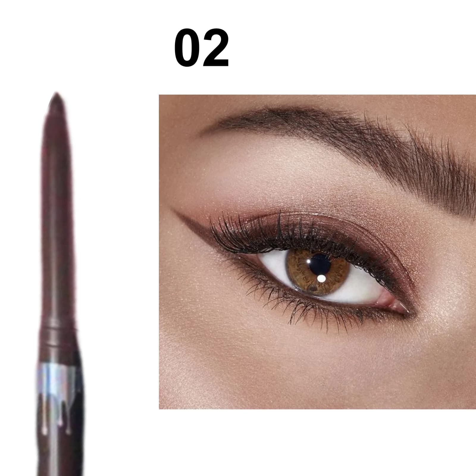 Crayon Eyeliner Gel imperméable noir marron, Ultra-fin, mat, lisse, séchage rapide, sans taches, fac