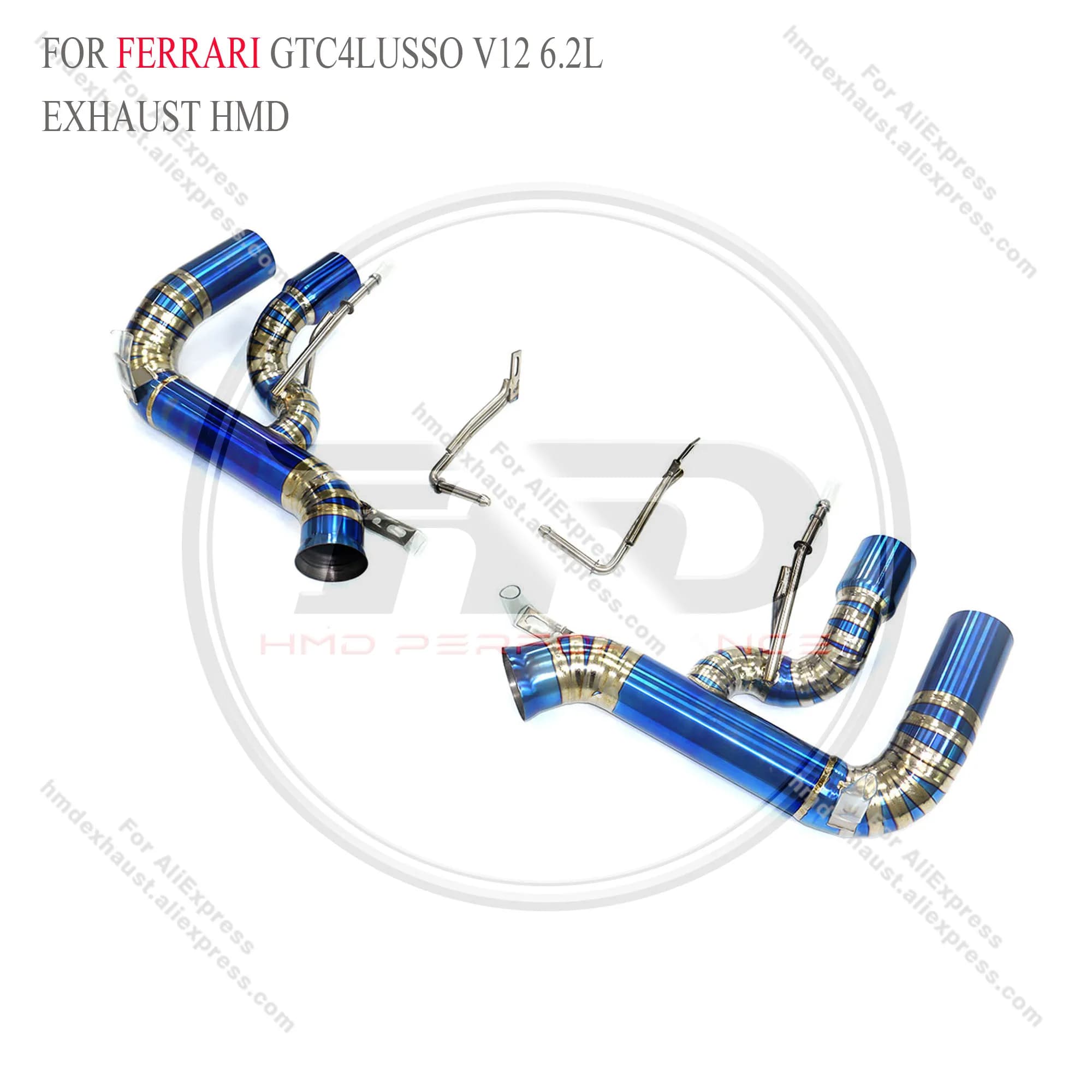 HMD Performance Racing échappement pour Ferrari GTC4 Lusso V12 6.2L son agressif profond fort Ti pui