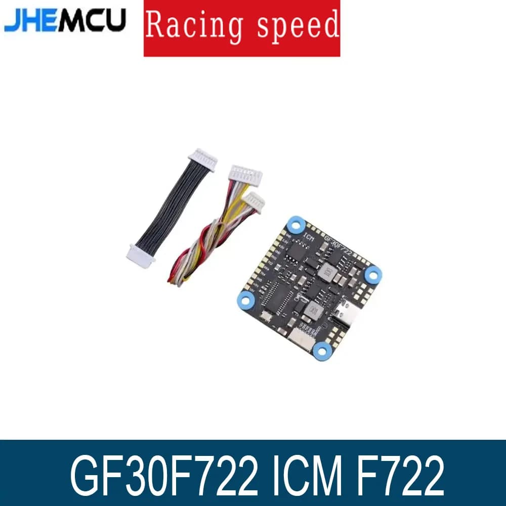 JHEMCU GF30F722 ICM F722 contrôleur de vol avec baromètre OSD 5V 10V double BEC 3 8S 30 5x30 5mm pou