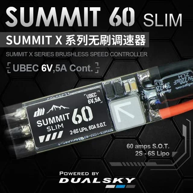 Dualsky SUMMIT 60X.U6 SUMMIT 60X.U8 2S-6S contrôle électrique avec UBEC 6V/8V aile fixe Multi rotor