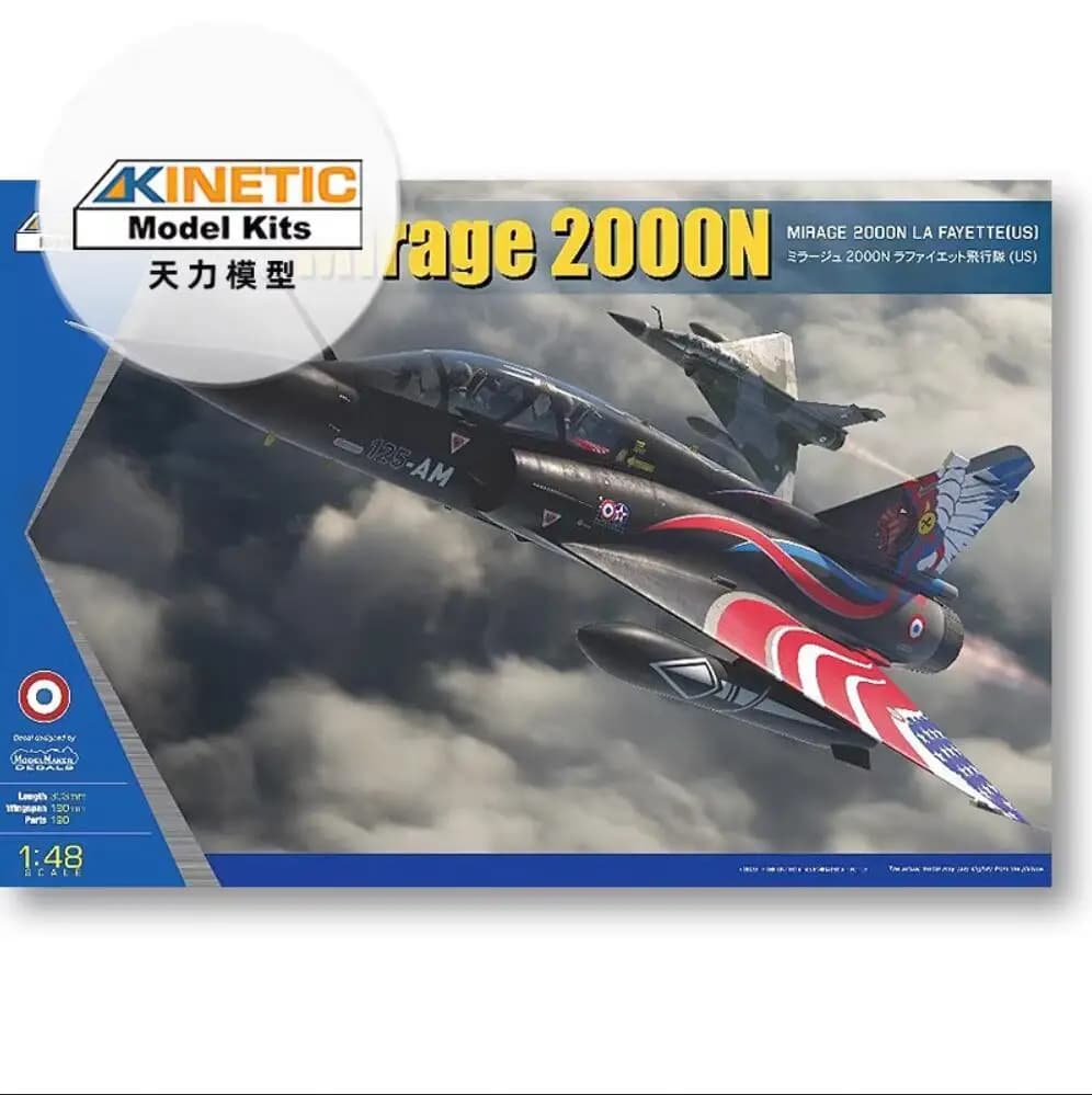 Kit de modèle Kinetic K48124 1/48 Mirage 2000N La Fayette (US)