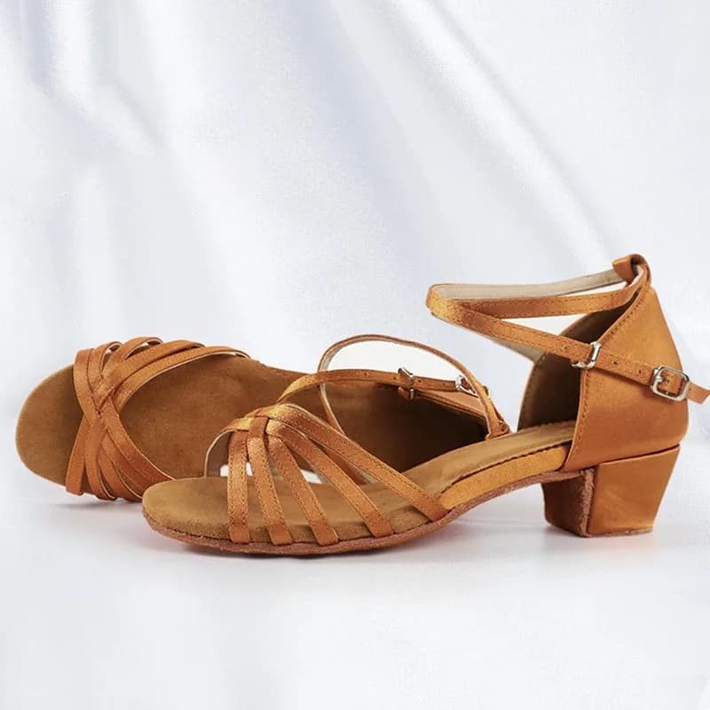 Chaussures de danse latine professionnelles pour filles et enfants, chaussures de salle de bal, Tang