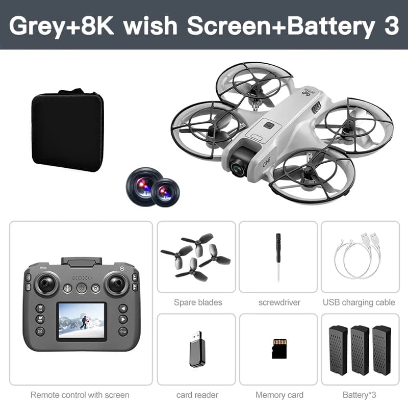 Drone professionnel Lenovo MINI V666 4K WIFI 5G avec évitement d'obstacles, moteur brushless, mainti