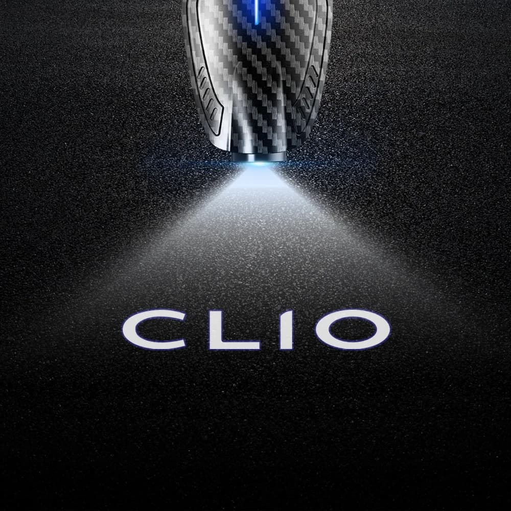2 pièces USB Rechargeable INITIALE Paris Clio un Logo porte de voiture HD lampes LED projecteur cour