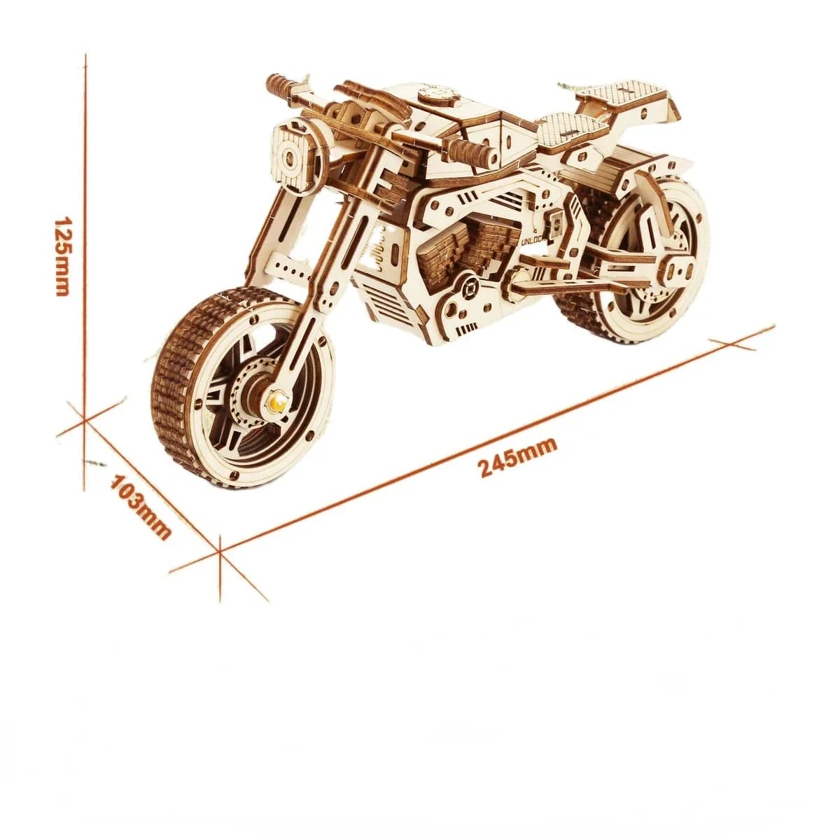 Puzzles mécaniques de moto en bois 3d, blocs de construction faciles à assembler, Kits pour adolesce