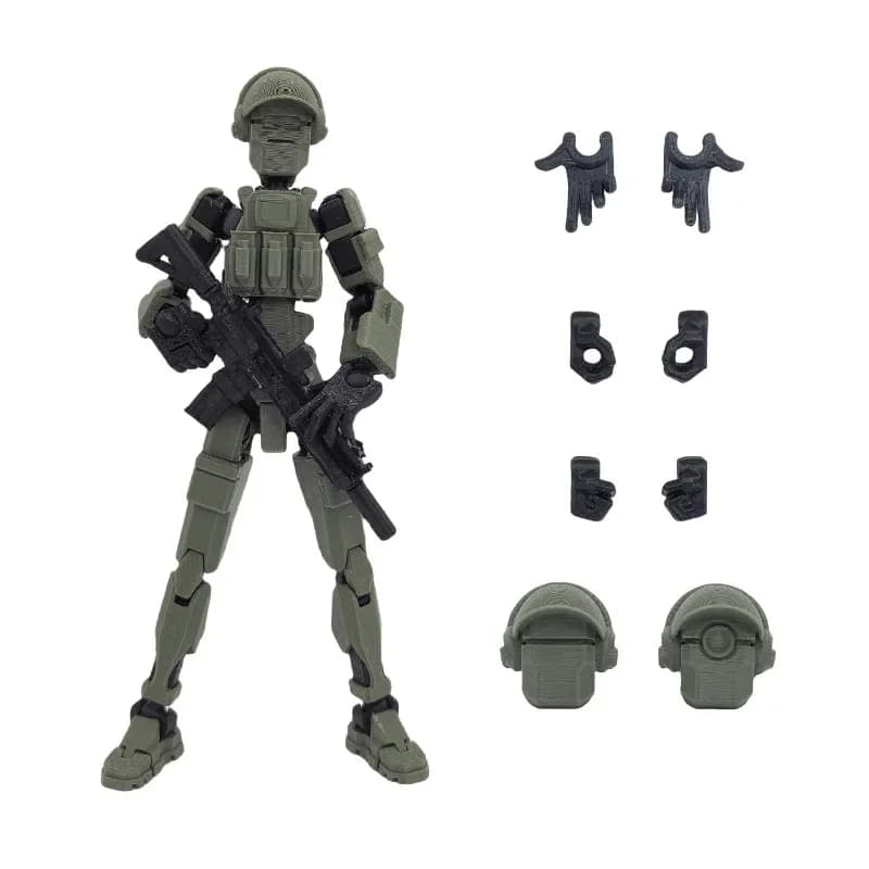 Figurine de soldat mobile multi-expression de cinquième génération, impression 3D multi-articulation