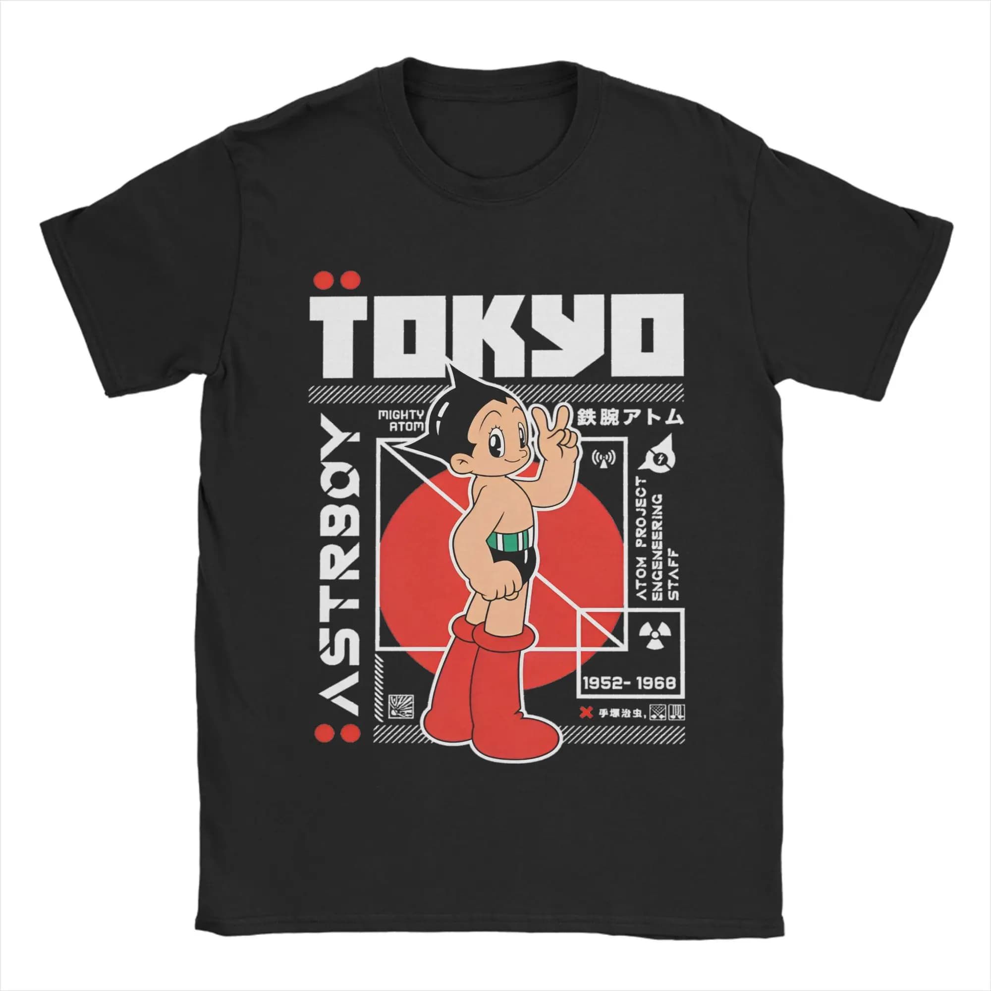 Astro Boy Manga Anime T-Shirt puissant Atom Astroboy pur coton vêtements nouveauté à manches courtes