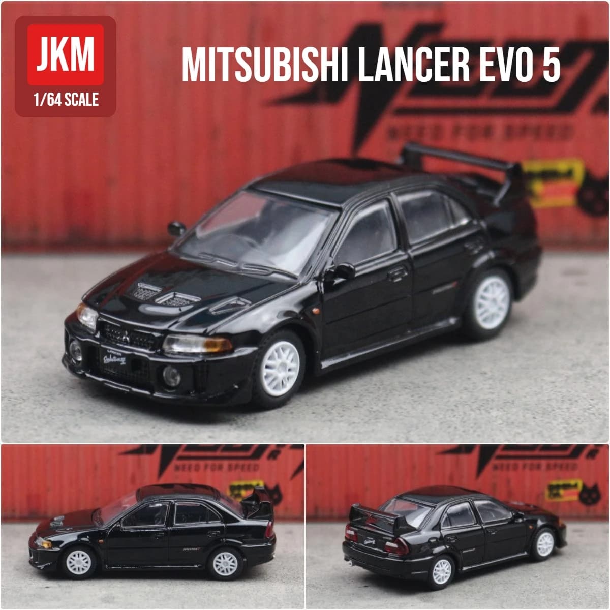 Mitsubishi Lancer Evolution EVO – voiture jouet Miniature 1:64, modèle de course JKM, roue libre, al