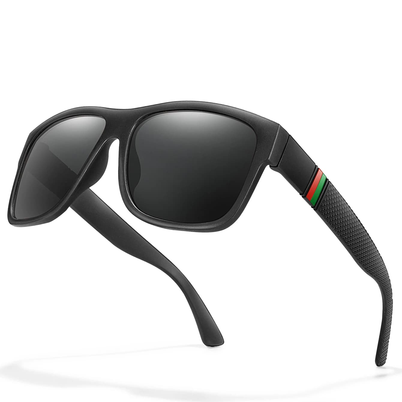 Lunettes de soleil polarisées carrées pour hommes, marque classique, pour la pêche, la conduite en p