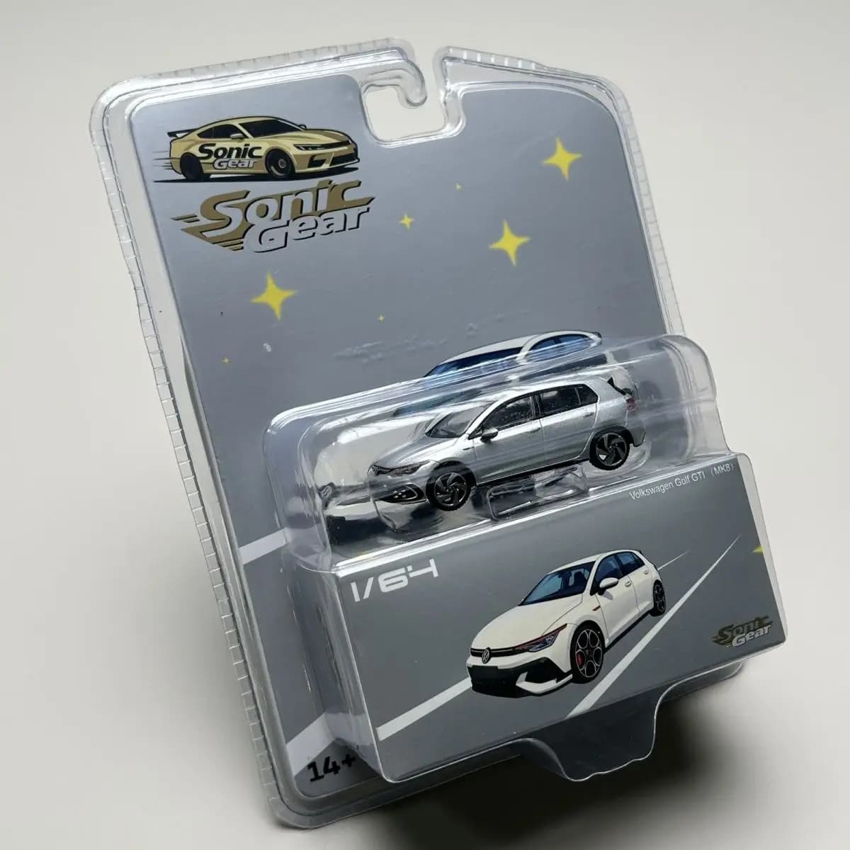 Sonic Gear 1/64 Volkswagen Golf GTI MK8 SUV Sport Car Diecast Vehicle Miniature Free Wheels Collecti