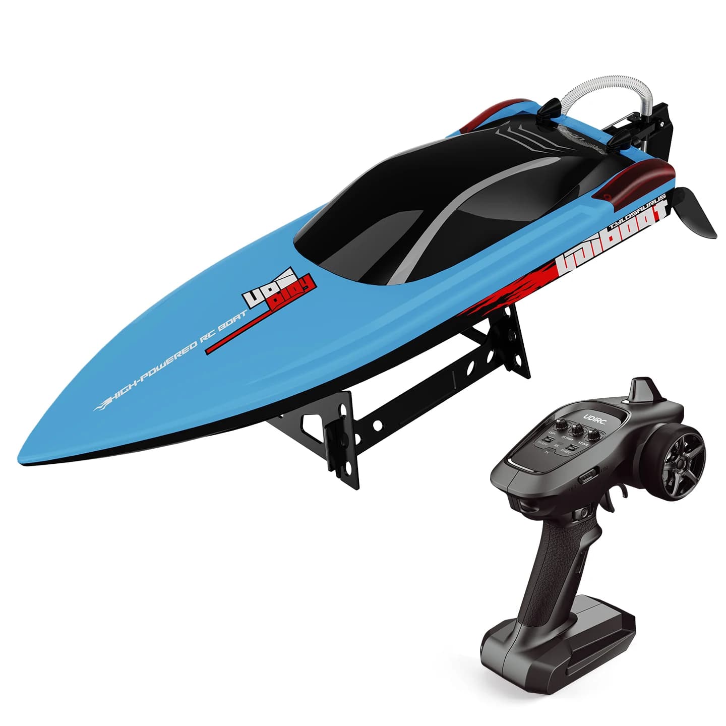 Bateau de course RC haute vitesse UDIRC UDI025 avec moteur brushless, auto-redressant et coque étanc