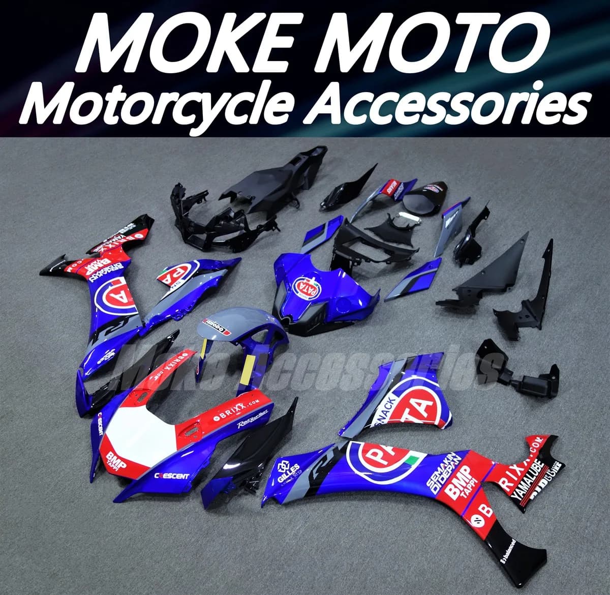Moke moto Kit de carénages de moto adapté pour Yzf R1M R1 2020 2021 2022 2023 2024 ensemble de carro