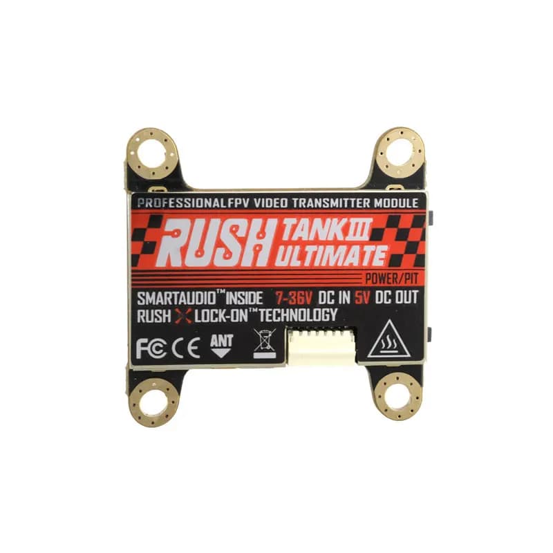 RUSHFPV RUSH Tank III Ultimate VTX 5.8G 48CH RaceBand Pitmode 25mW 200mW 500mW 800mW VTX FPV réglabl