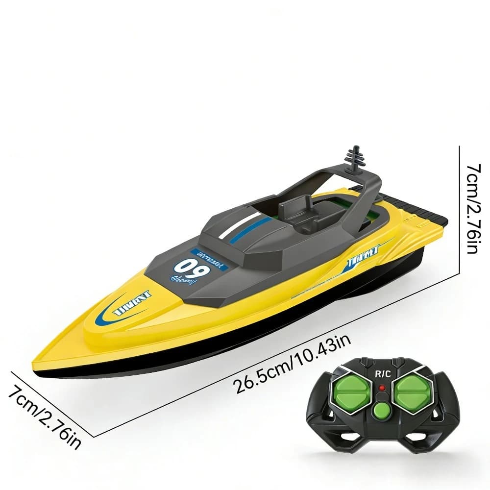 Bateau RC haute vitesse 2,4 GHz, bateau de course électrique, jouet aquatique étanche pour piscine, 