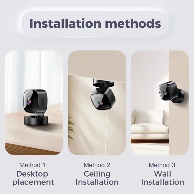 Xiaomi 6K HD Mini caméra Wifi caméra sans fil Protection de sécurité moniteur à distance caméscopes 