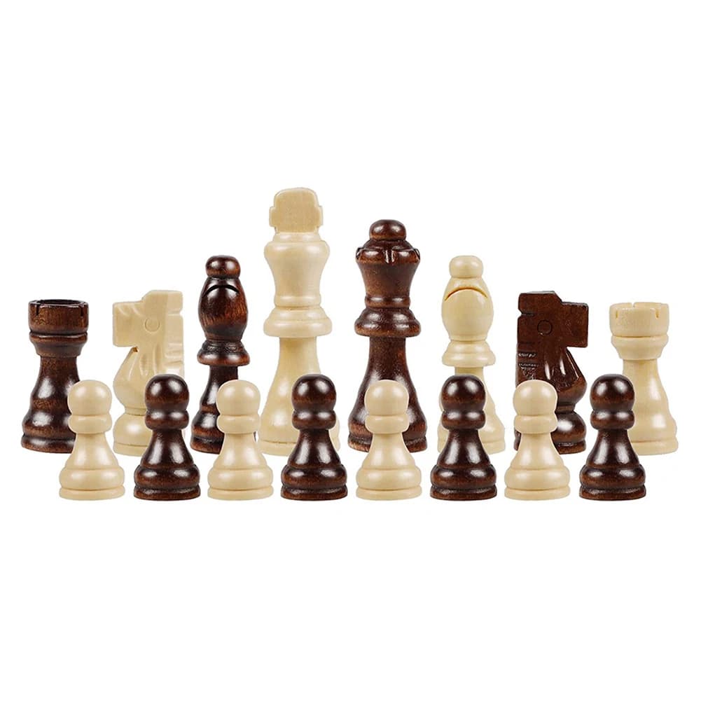 Pions d'échecs en bois Staunton standard pour tournoi, 32 pièces, figurines de roi de 2,2 pouces pou